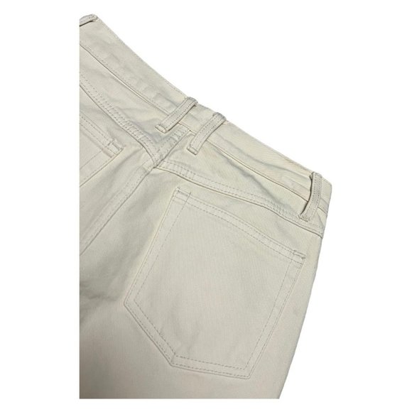 J Galt USA Brandy Melville Bell Bottom Flare Designer Denim Jeans in Cream - S - Picture 5 of 5